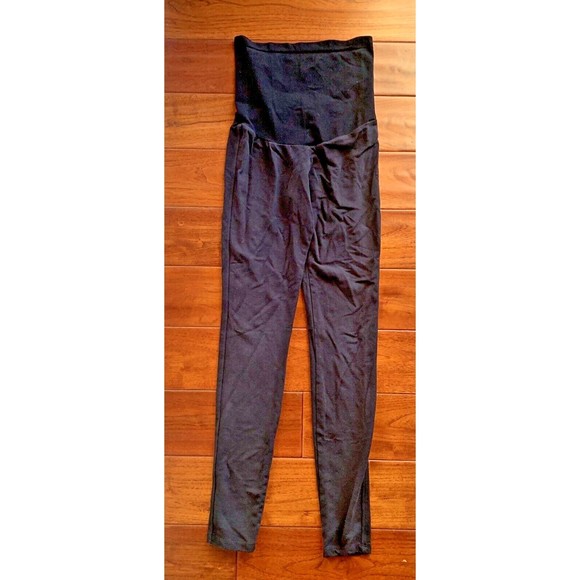Splendid Full Panel Black Maternity Pants Leggings Size Small - soft and comfy - Picture 2 of 11